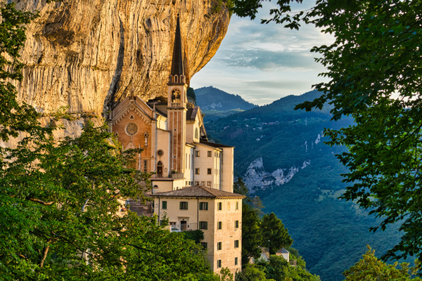 Madonnadella Corona Sanctuary Italy